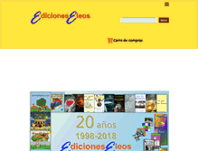 Tablet Screenshot of edicioneseleos.com